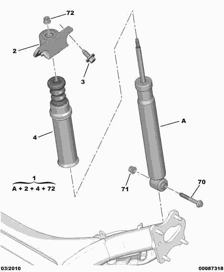 DS 5142 48 - Опора стойки амортизатора, подушка autospares.lv