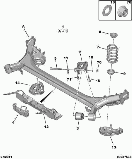 PEUGEOT 5102 FW - Пружина ходовой части autospares.lv