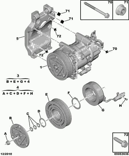 FIAT 6453 QG - Компрессор кондиционера autospares.lv