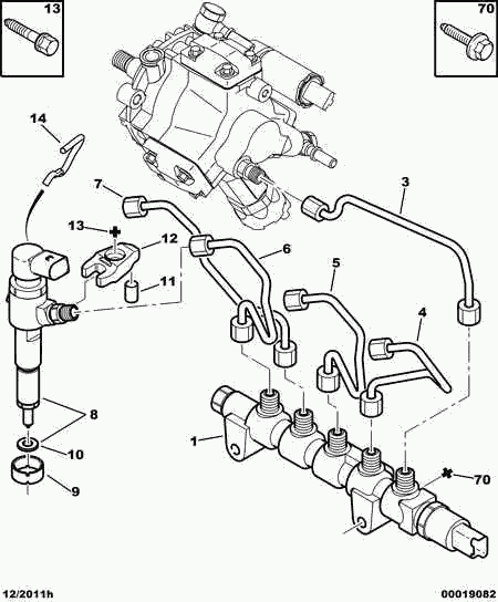 CITROËN/PEUGEOT 1982 F7 - Комплект прокладок, форсунка autospares.lv