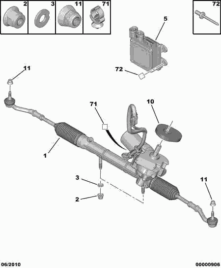 CITROËN 4000 WT - Рулевой механизм, рейка autospares.lv