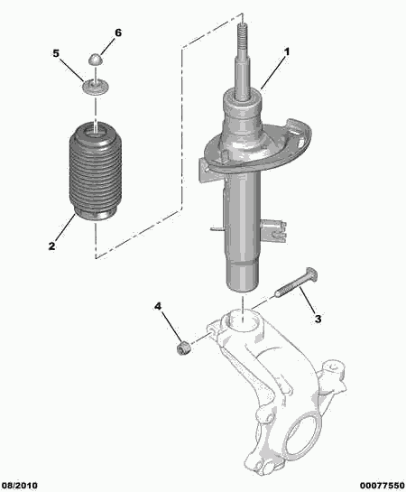 CITROËN 5208 F6 - Амортизатор autospares.lv