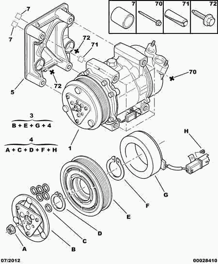 CITROËN/PEUGEOT 6453 KS - Компрессор кондиционера autospares.lv