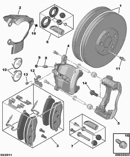 PEUGEOT 4246 P2 - Тормозной диск autospares.lv