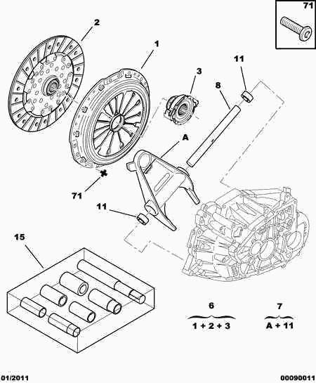 PEUGEOT 2055.FK - Диск сцепления, фрикцион autospares.lv