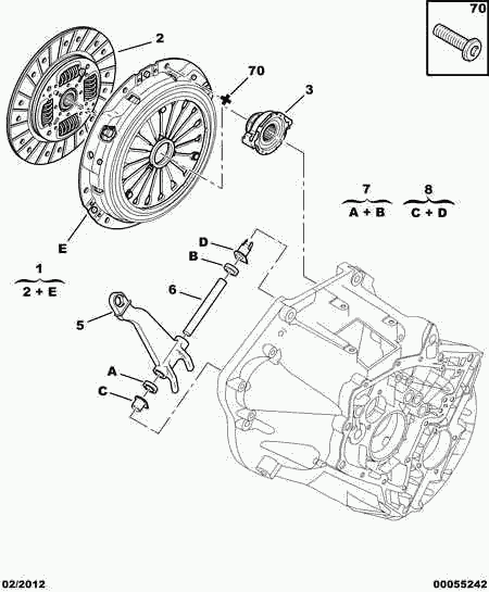 CITROËN/PEUGEOT 2041.69 - Центральный выключатель, система сцепления autospares.lv