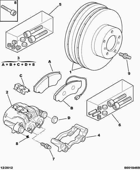 CITROËN 4401 L4 - Тормозной суппорт autospares.lv