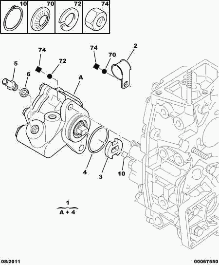 CITROËN 4007 Y8 - Гидравлический насос, рулевое управление, ГУР autospares.lv