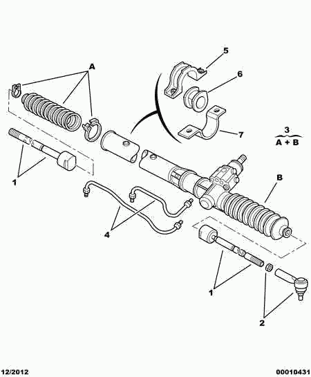 CITROËN/PEUGEOT 4006 22 - Комплект пыльника, рулевое управление autospares.lv