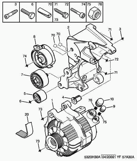 CITROËN/PEUGEOT 5751 73 - Ролик, поликлиновый ремень autospares.lv