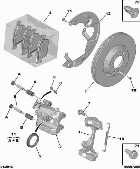 CITROËN 98 059 614 80 - Тормозной диск autospares.lv