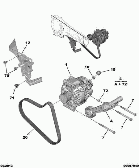 CITROËN/PEUGEOT 5750 RG - Поликлиновой ремень autospares.lv