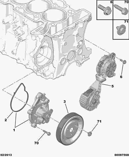 Opel 98 015 733 80 - Водяной насос autospares.lv