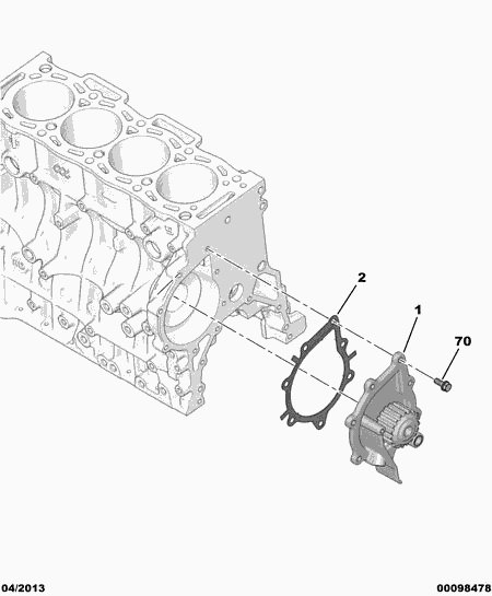 DS 16 102 780 80 - Водяной насос autospares.lv