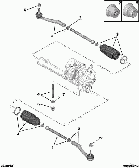 DS 16 086 520 80 - Пыльник, рулевое управление autospares.lv