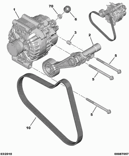 CITROËN 5705.KG - Генератор autospares.lv