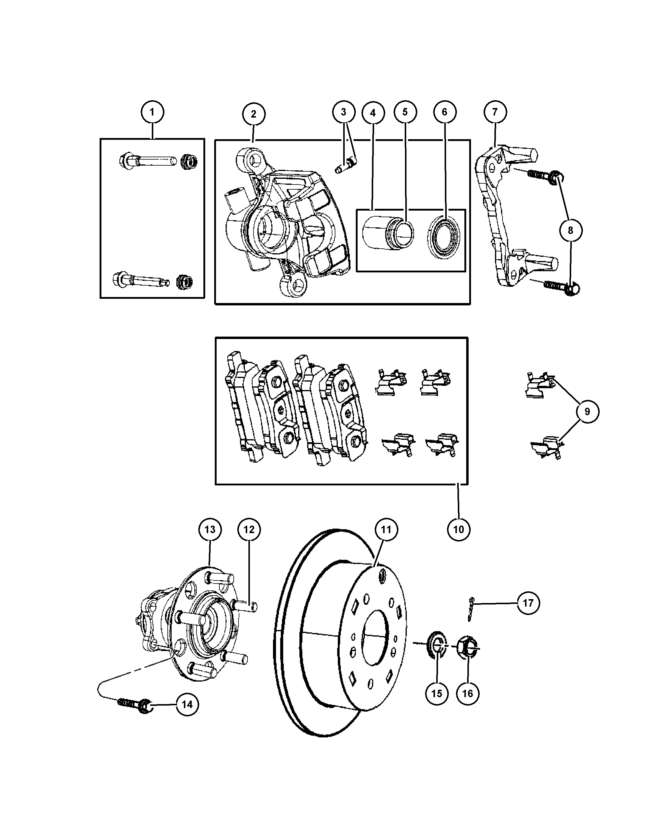 Chrysler 5191 267AA - Тормозной суппорт autospares.lv