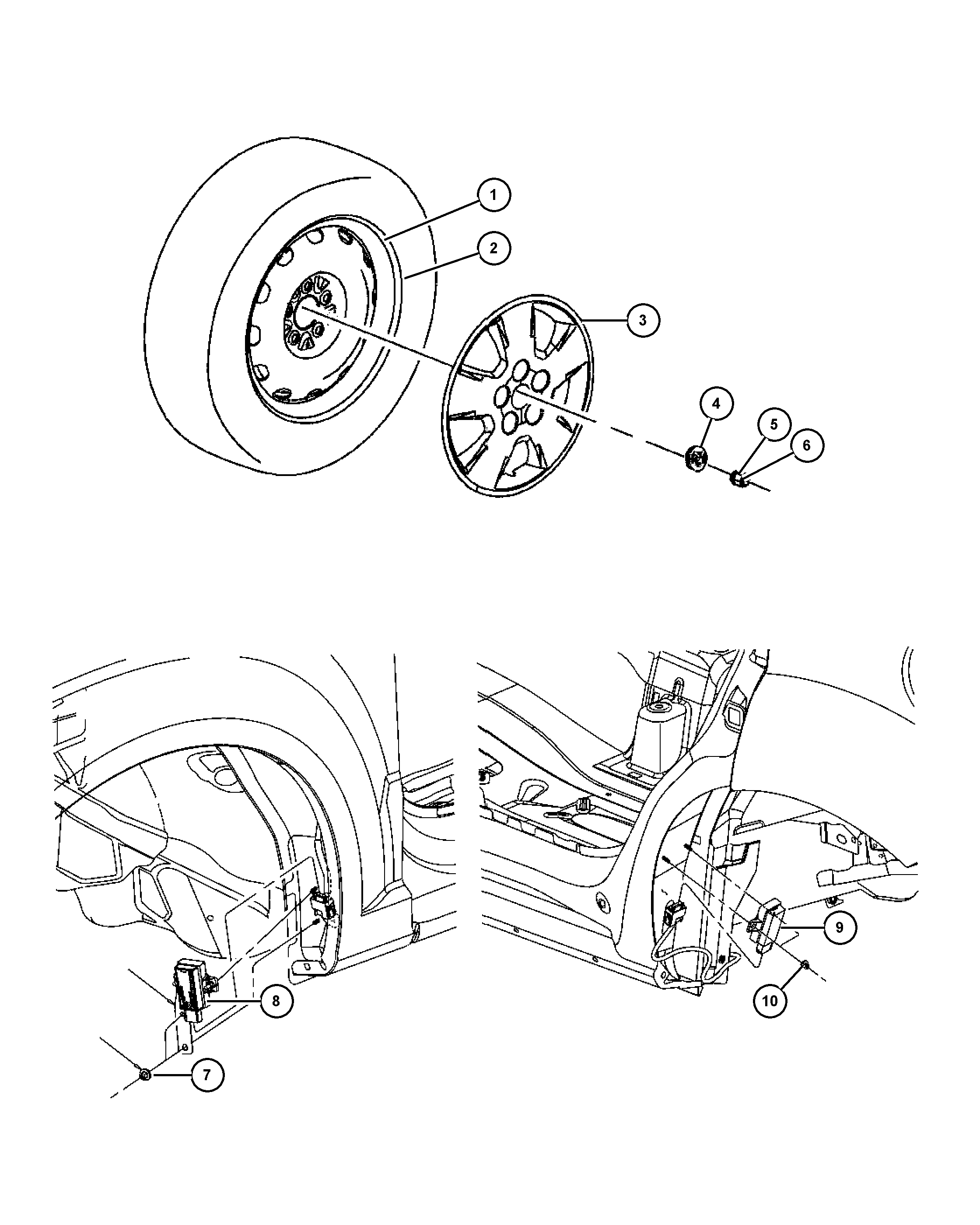 Chrysler 650 4672 - Гайка крепления колеса autospares.lv