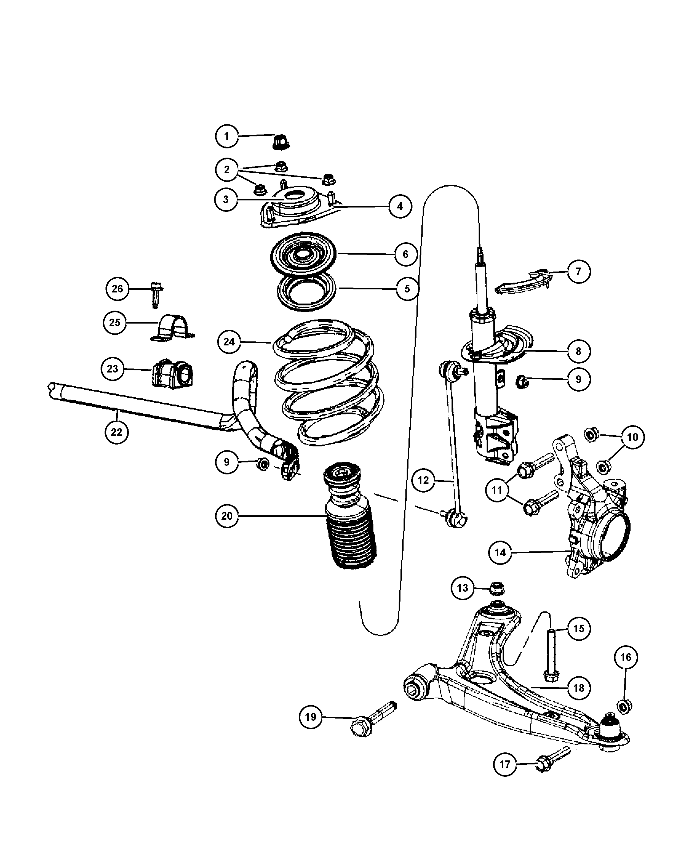 Dodge V5174 185AC - Тяга / стойка, стабилизатор autospares.lv