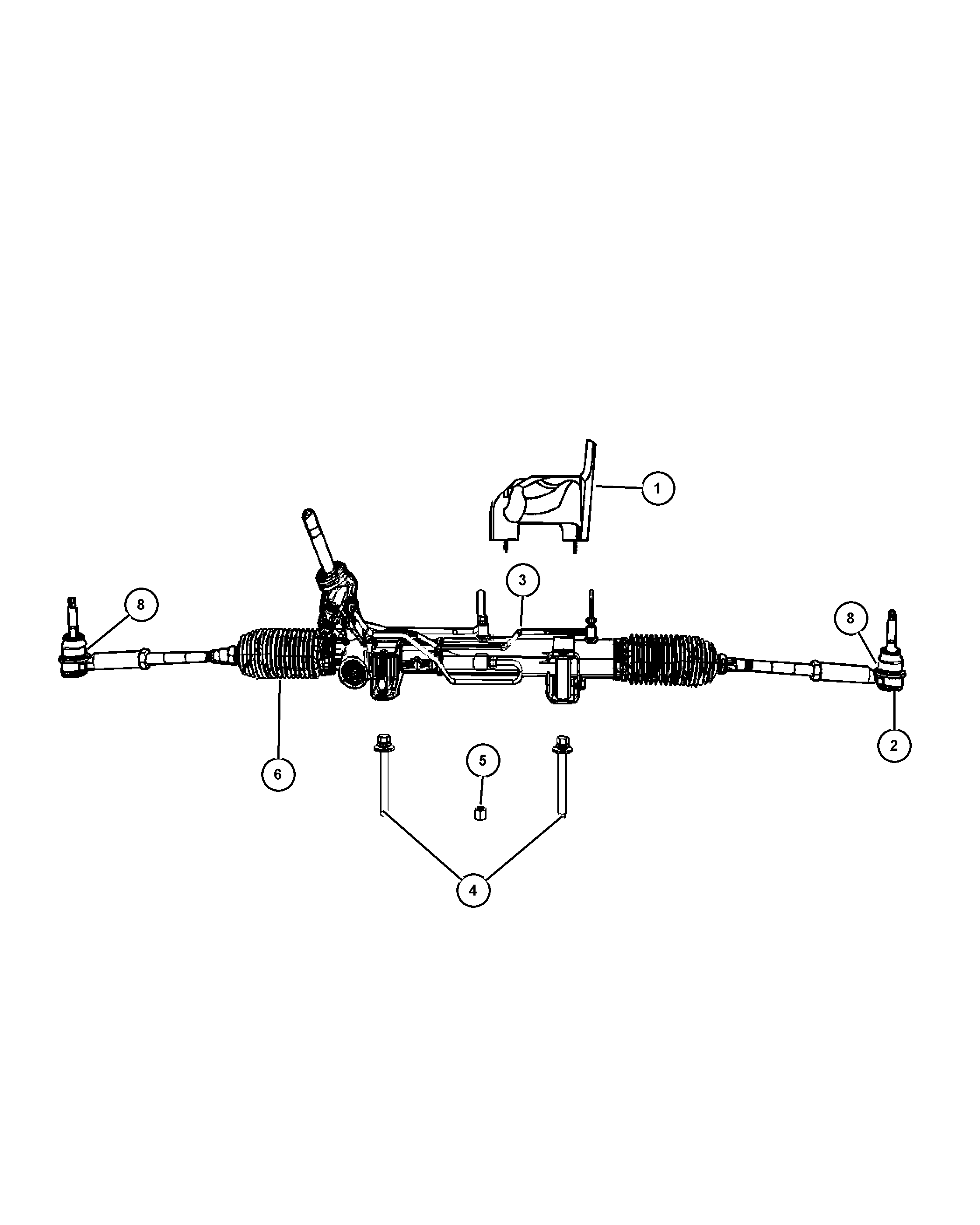 Jeep 5183 761AA - Наконечник рулевой тяги, шарнир autospares.lv