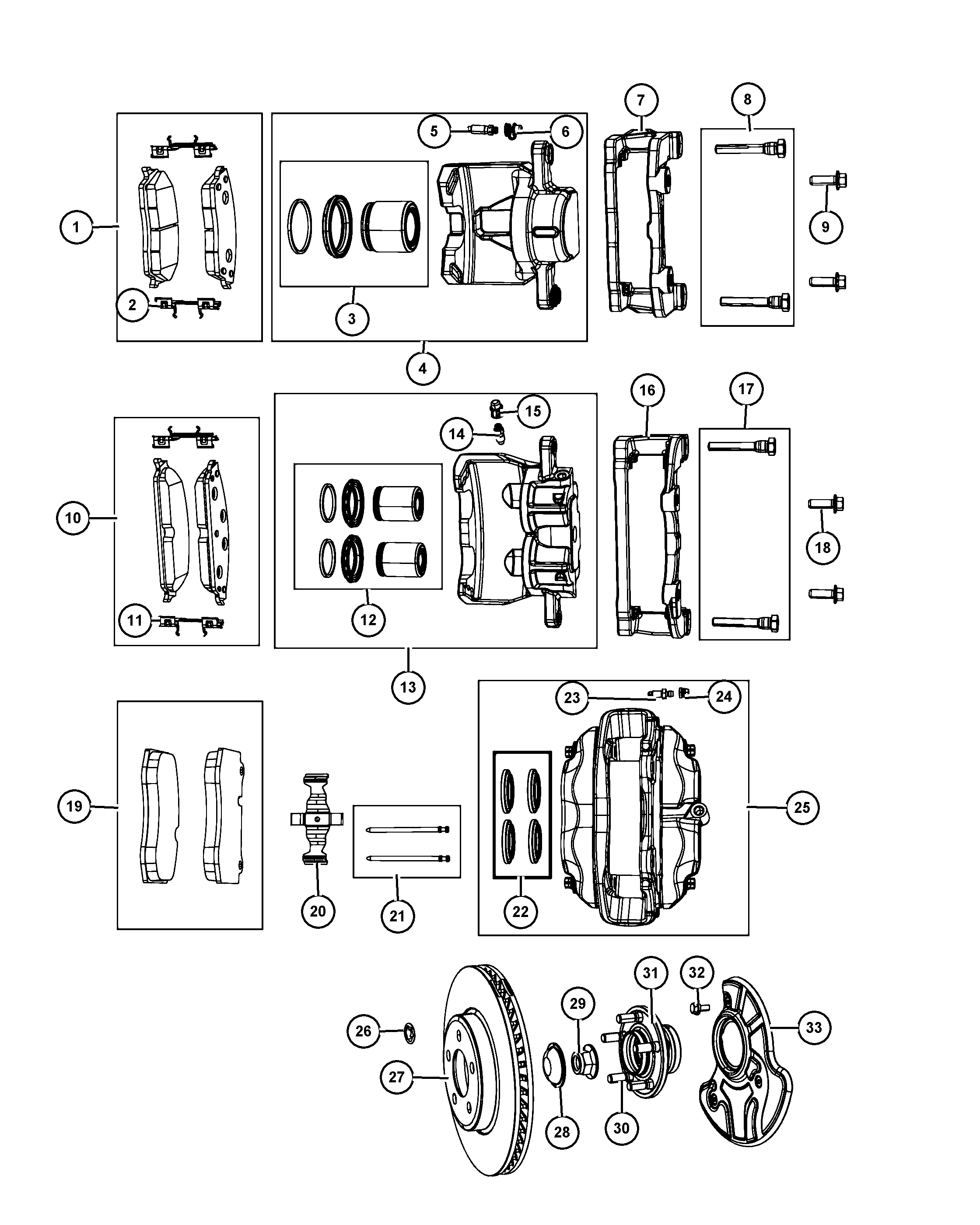 Dodge 5174 001AC - Тормозные колодки, дисковые, комплект autospares.lv