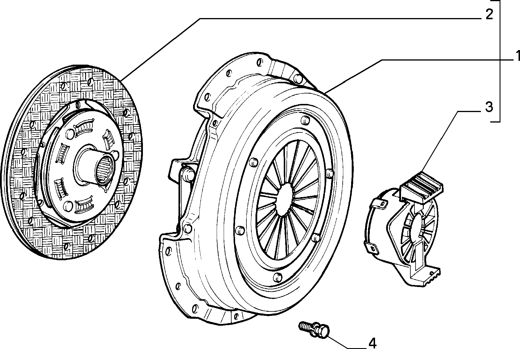 FIAT 71728674 - Комплект сцепления autospares.lv