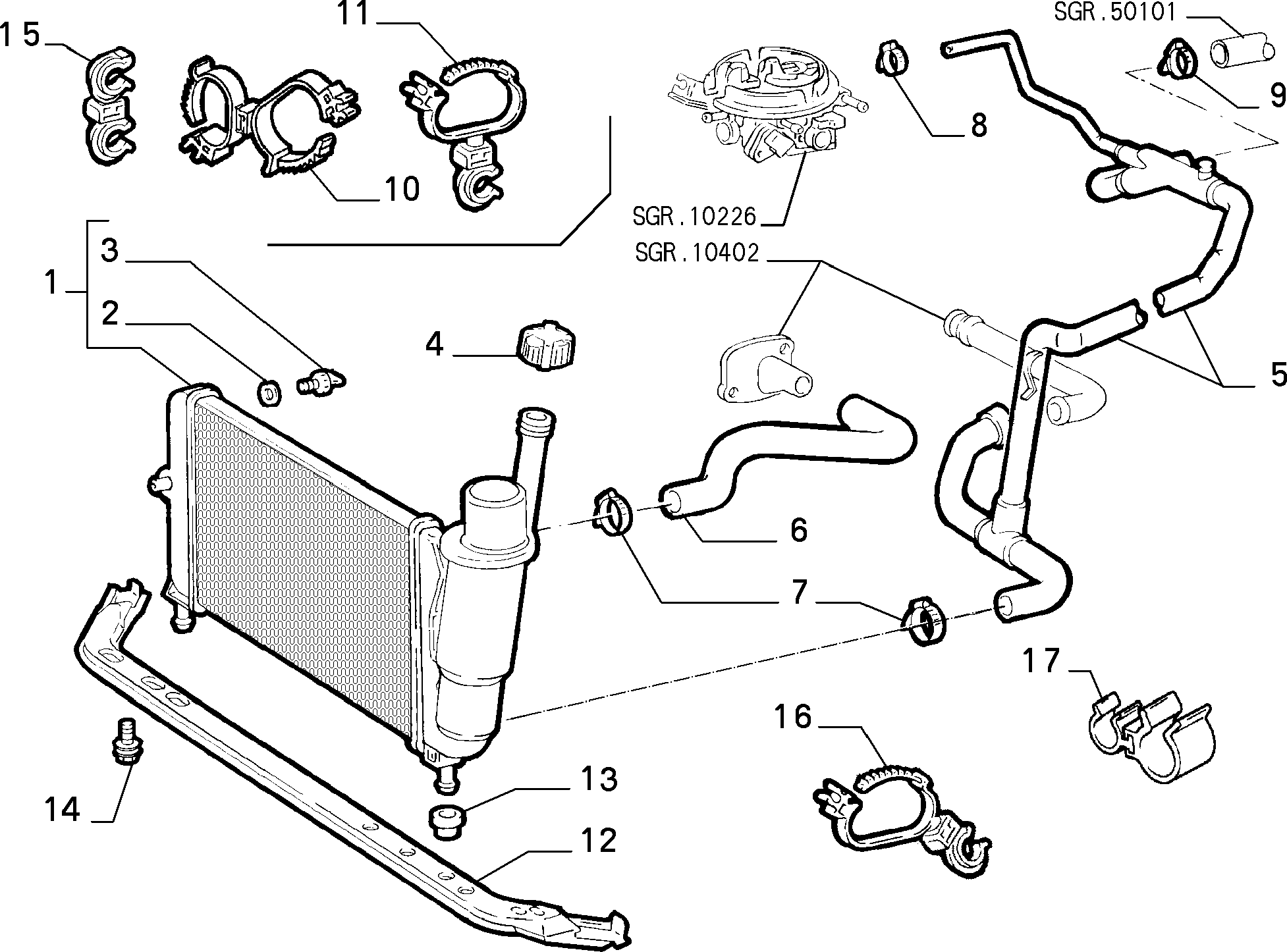 FSO 46465015 - Радиатор, охлаждение двигателя autospares.lv