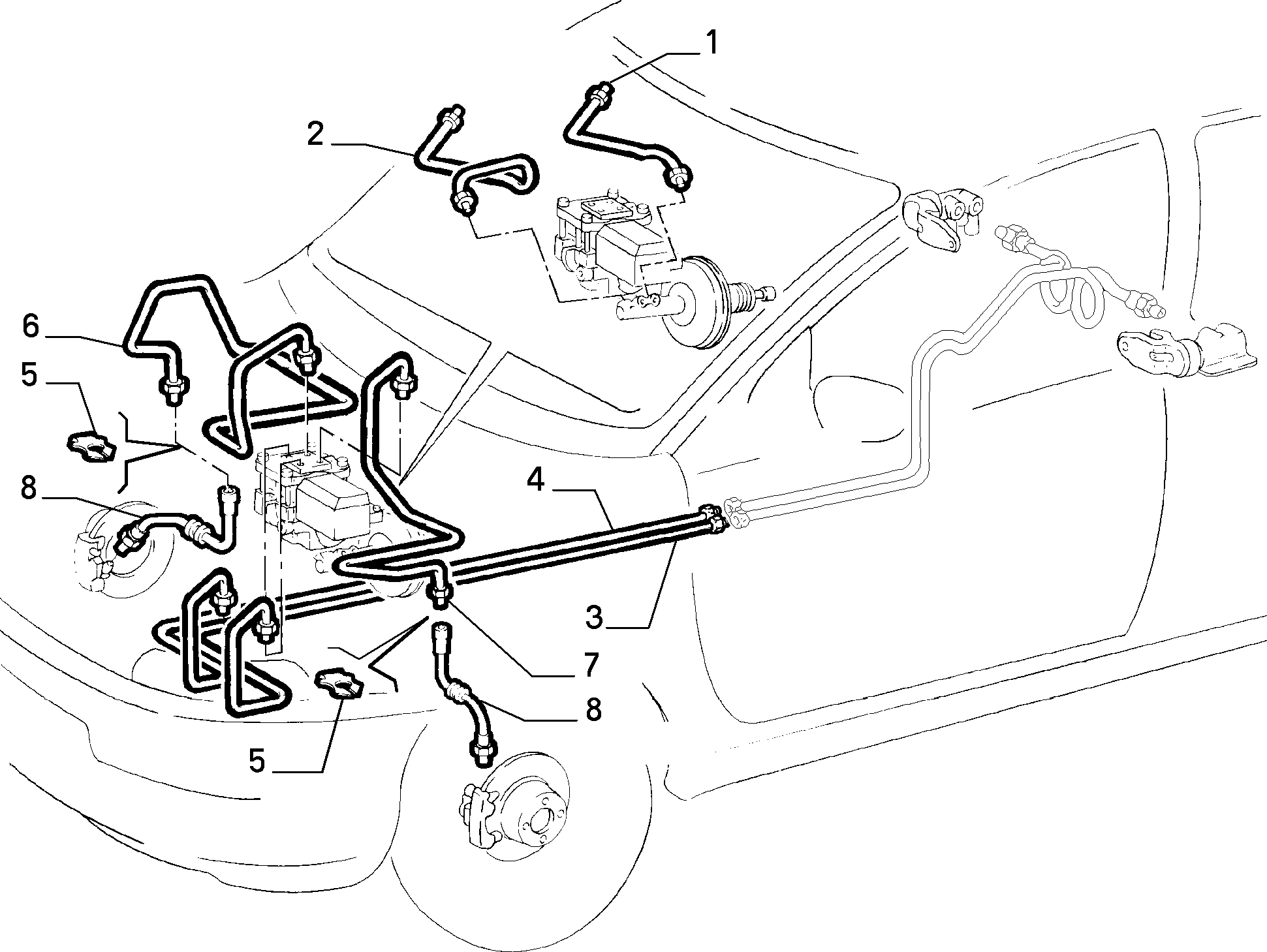 FIAT 46481634 - Тормозной шланг autospares.lv