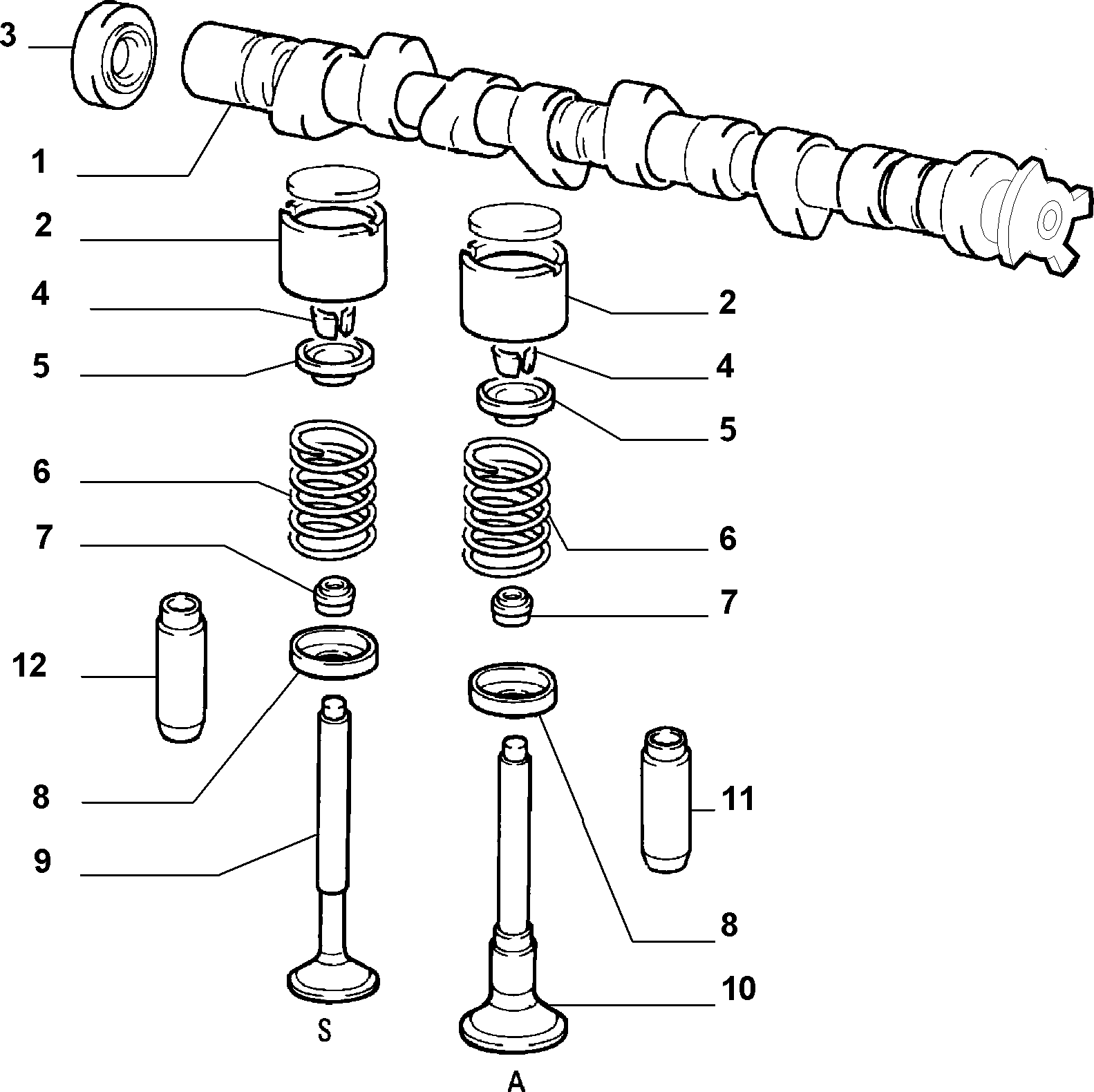 Opel 55 195 339 - Уплотняющее кольцо, распредвал autospares.lv