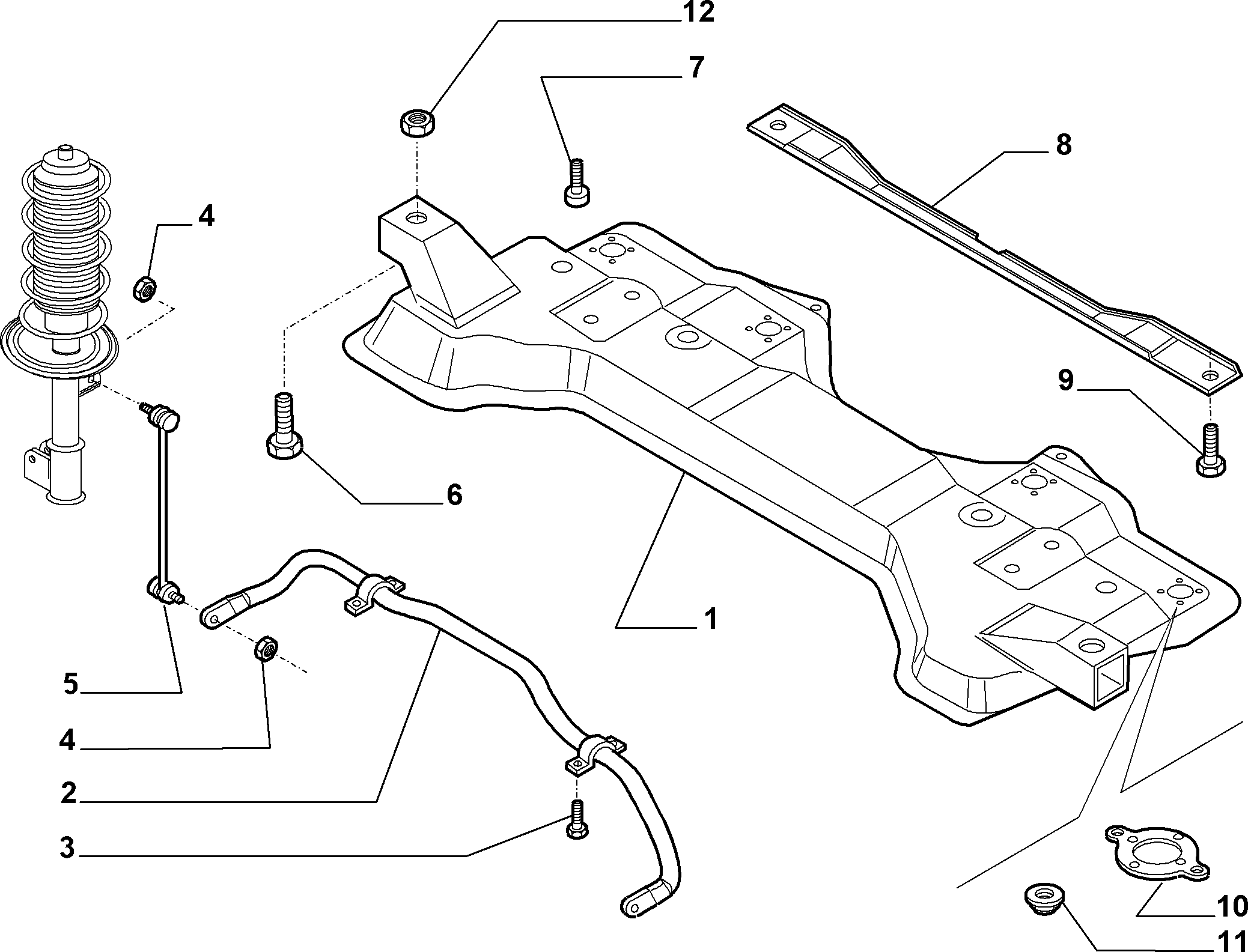 FORD 55700753 - Тяга / стойка, стабилизатор autospares.lv