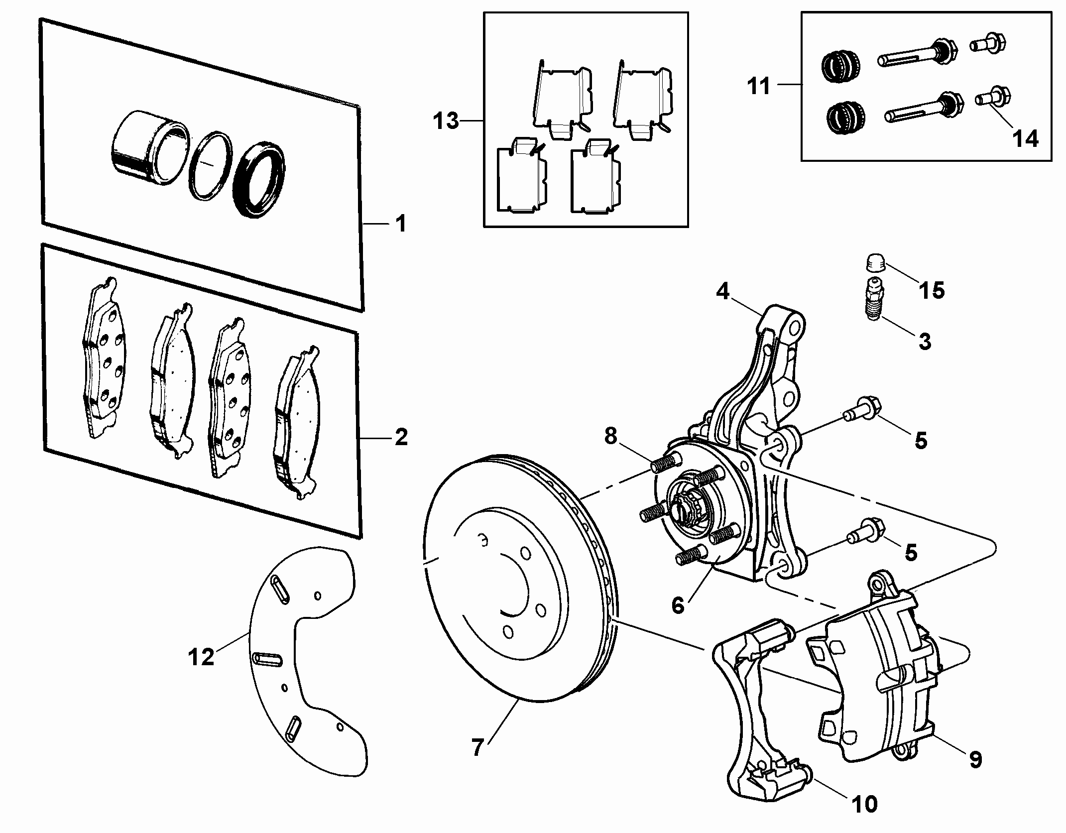 Chrysler K68159579AA - Тормозные колодки, дисковые, комплект autospares.lv