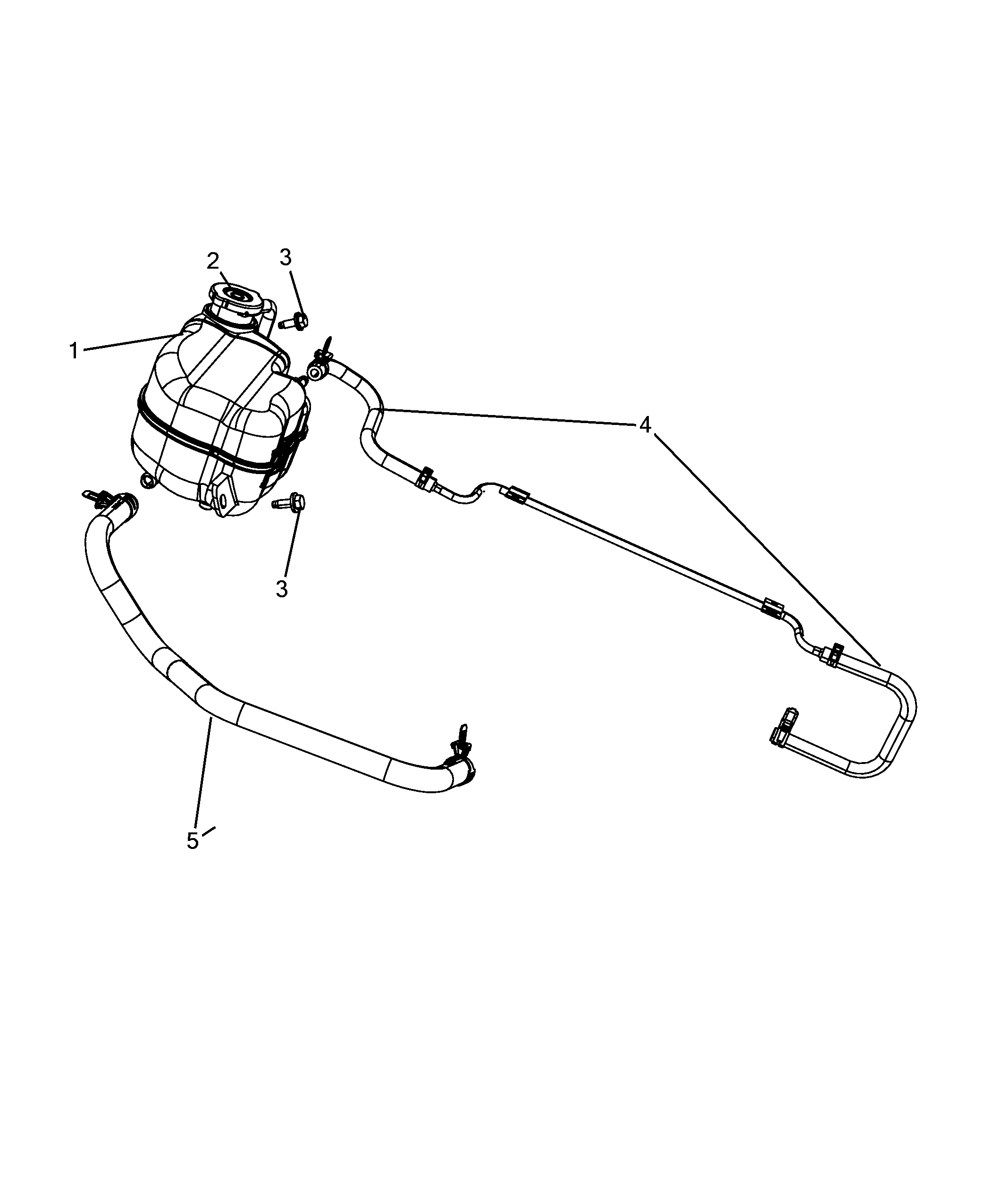 Chrysler K04596198 - Крышка, резервуар охлаждающей жидкости autospares.lv