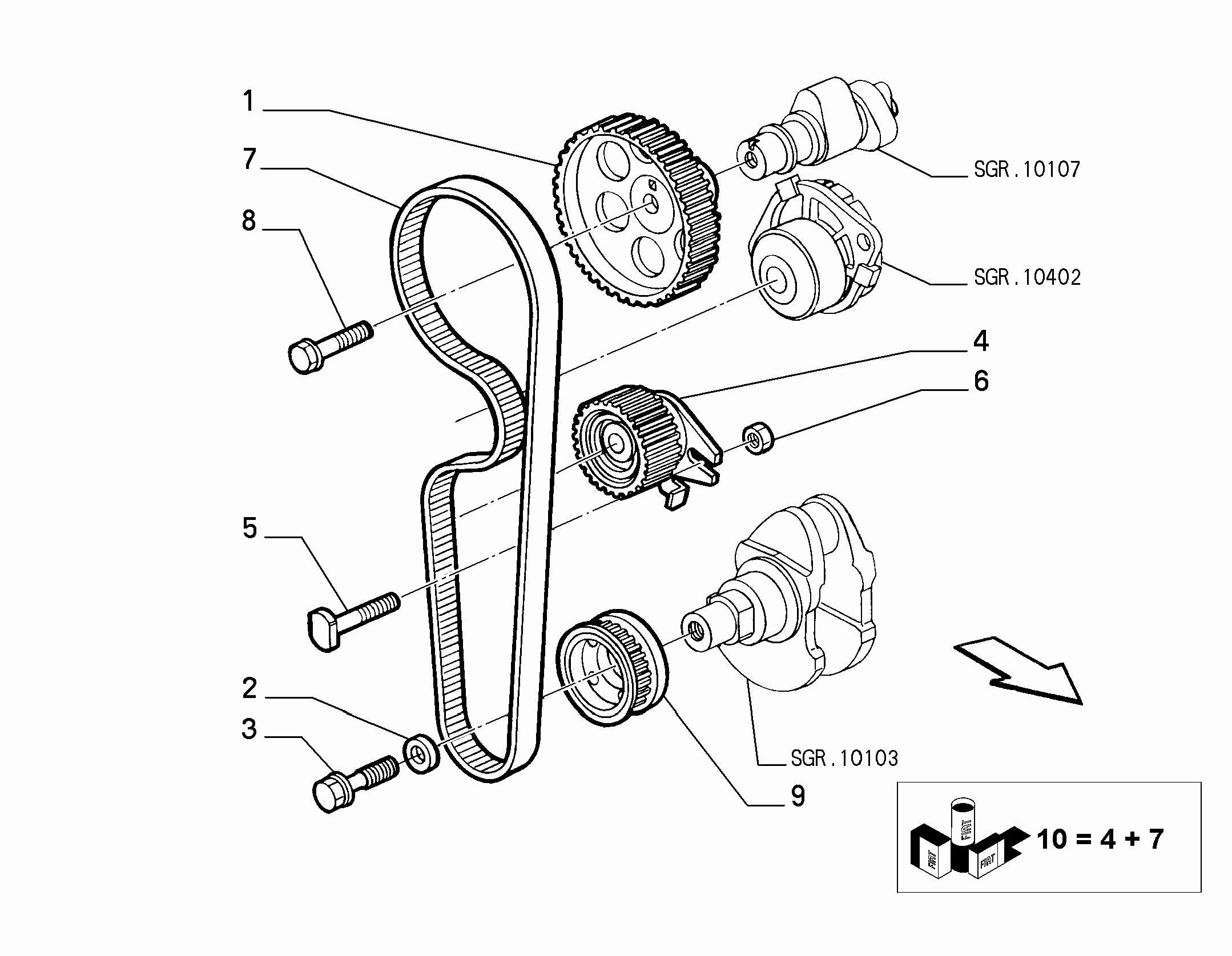 Alfa Romeo 71754851 - Комплект зубчатого ремня ГРМ autospares.lv