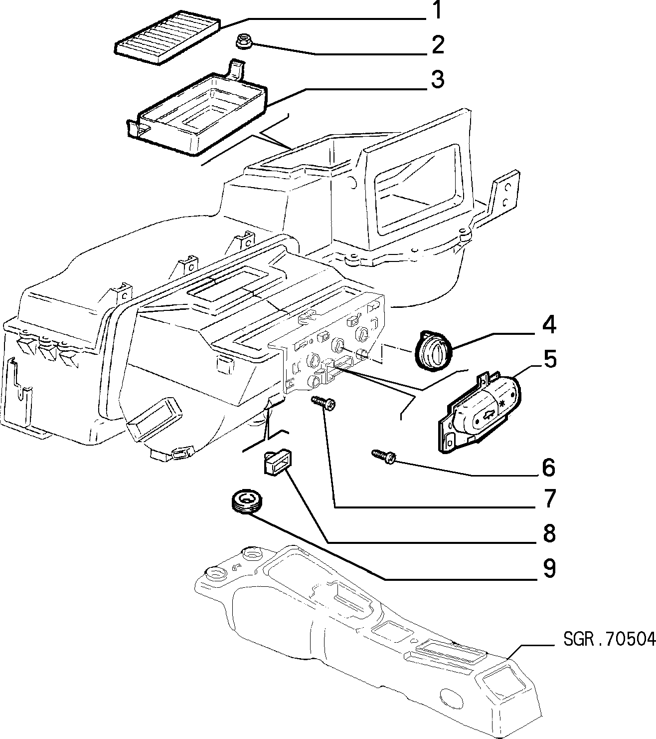 Alfarome/Fiat/Lanci 46442422 - Фильтр воздуха в салоне autospares.lv