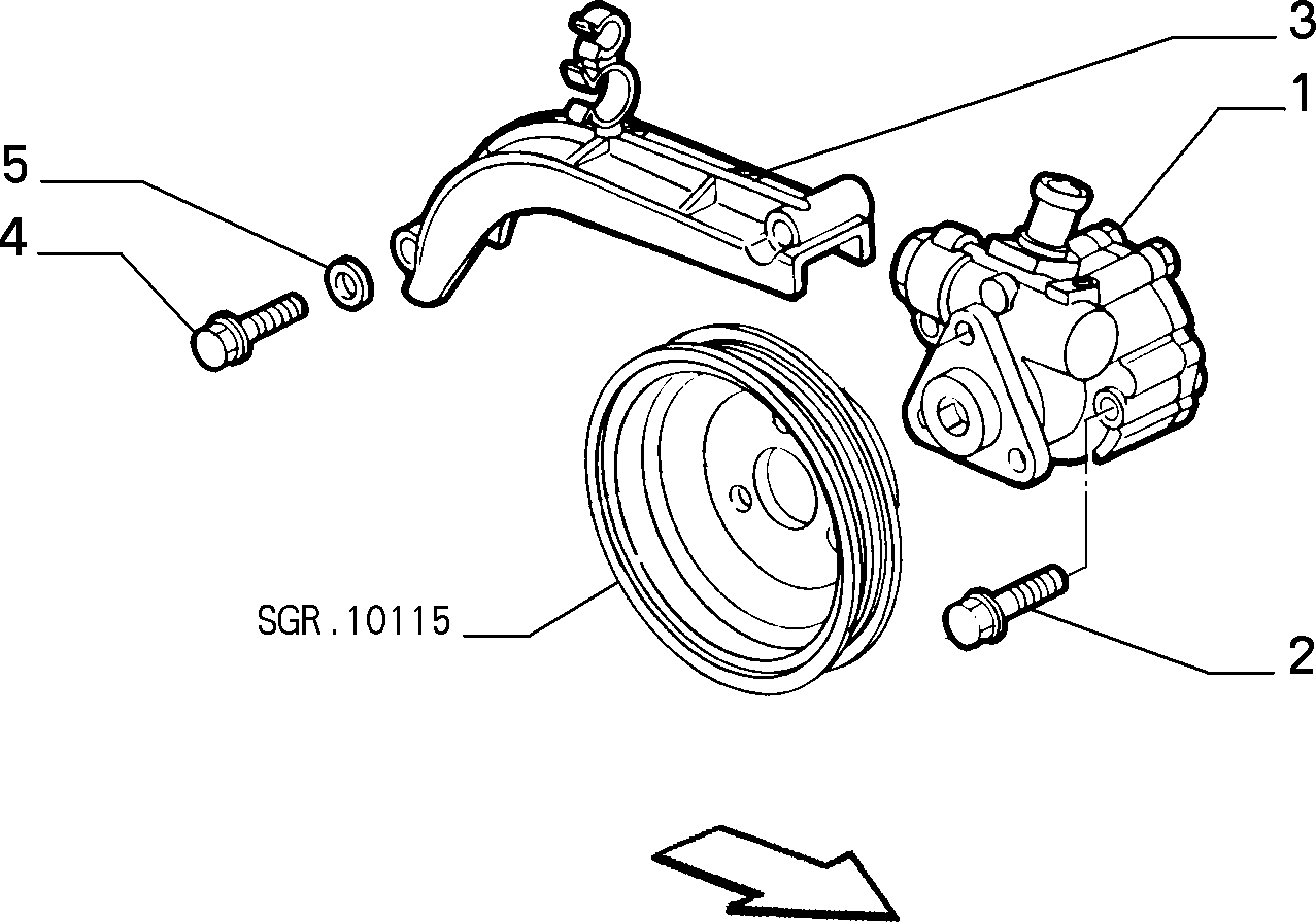 FIAT 46 436 958 - Гидравлический насос, рулевое управление, ГУР autospares.lv