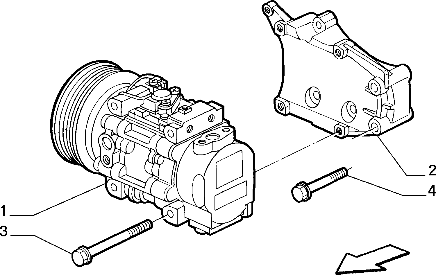 FIAT 46438366 - Компрессор кондиционера autospares.lv