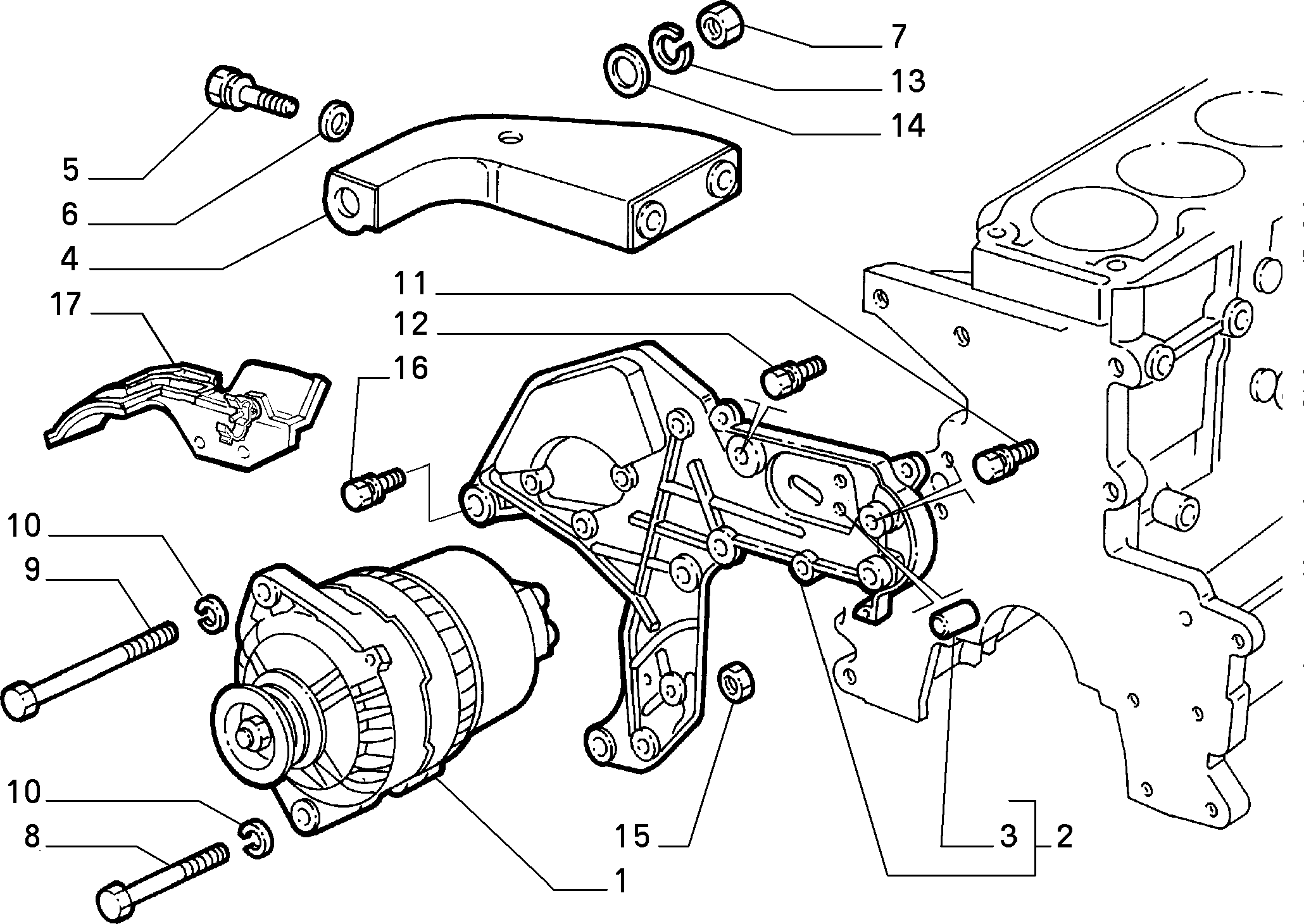 FSO 46774420 - Генератор autospares.lv