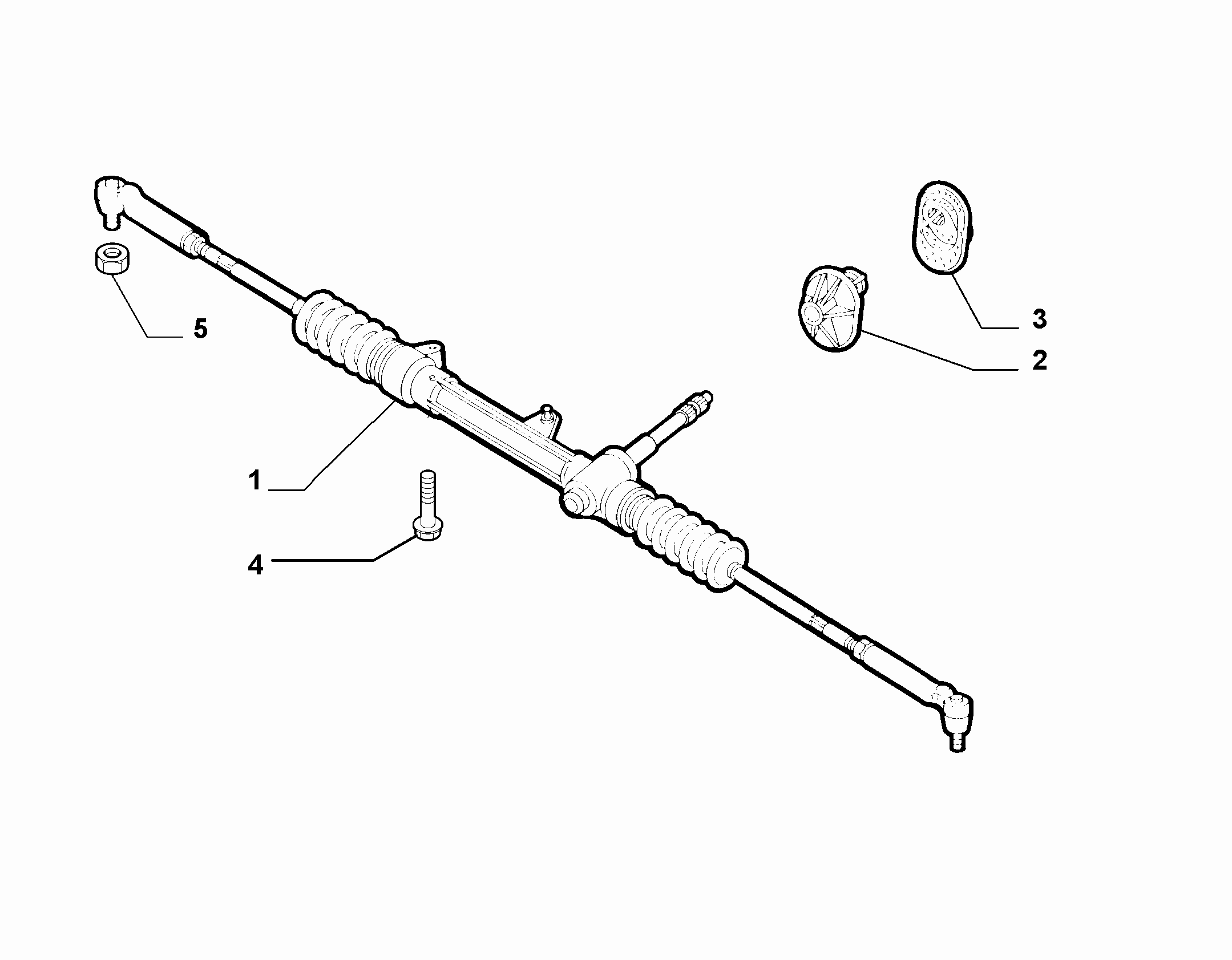 FIAT 46 843 299 - Рулевой механизм, рейка autospares.lv