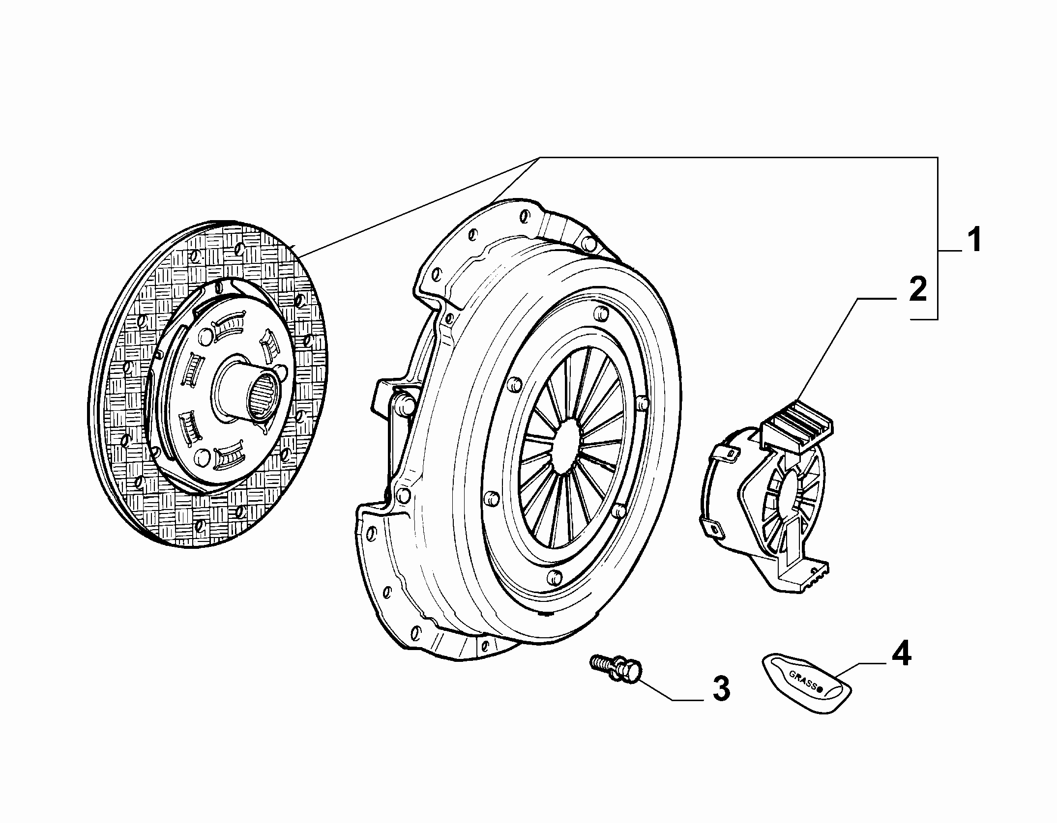 Chrysler 71752579 - Комплект сцепления autospares.lv