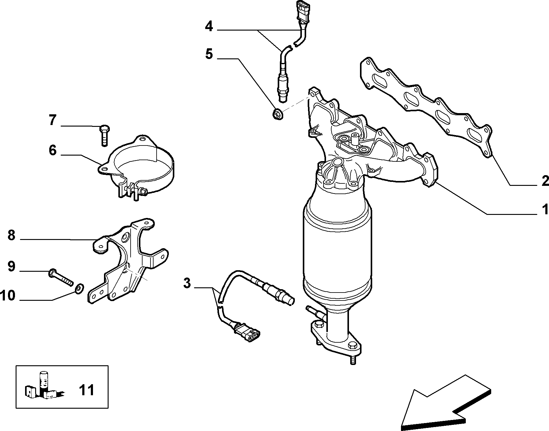 FIAT 46808744 - Катализатор autospares.lv