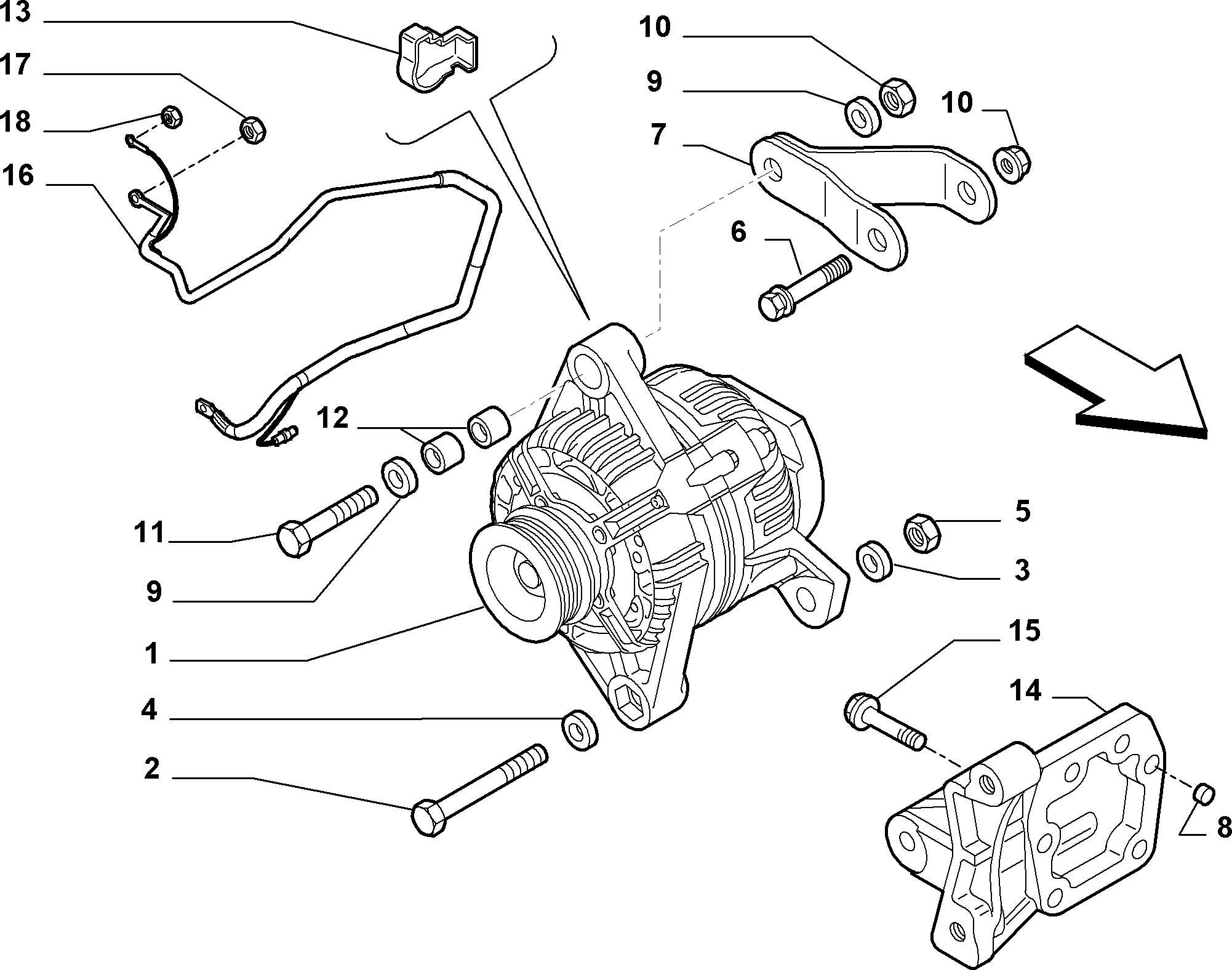 FIAT 46832123 - Генератор autospares.lv