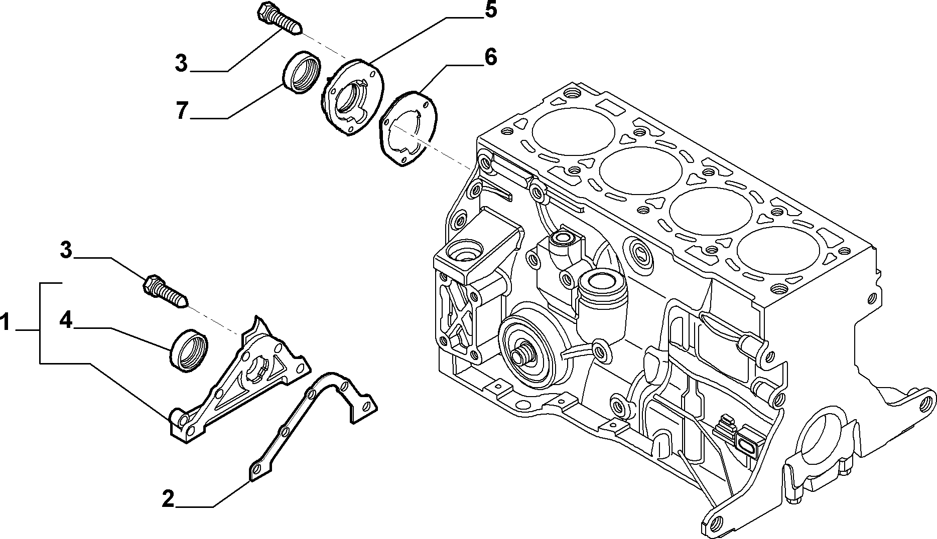 Alfa Romeo 40004950 - Уплотняющее кольцо, коленчатый вал autospares.lv