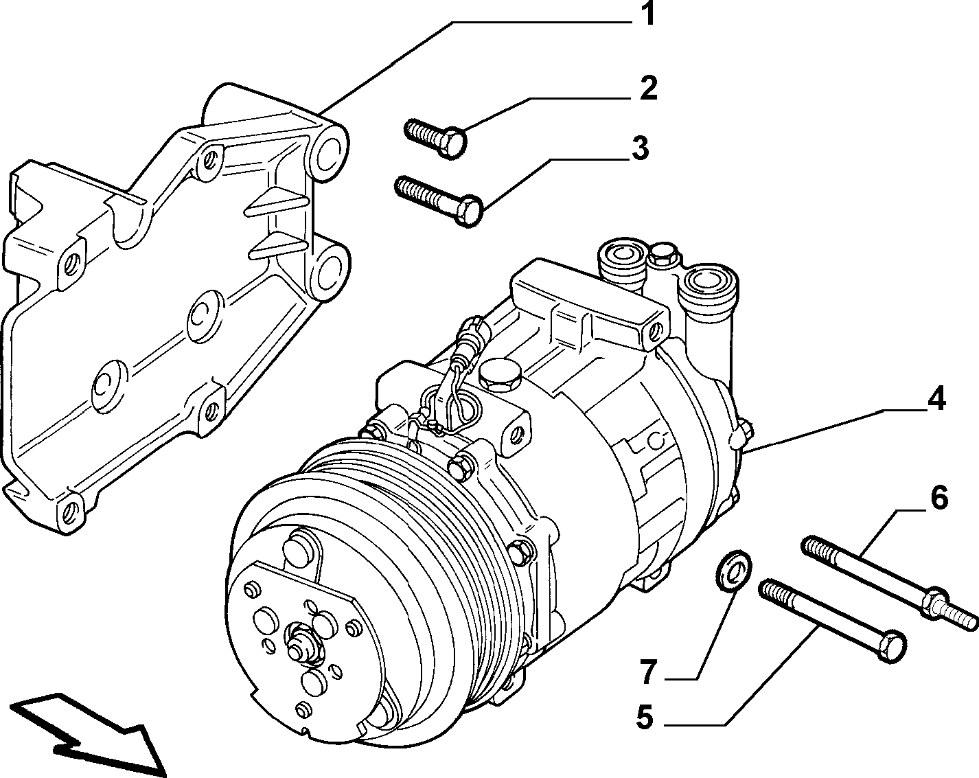 FIAT / LANCIA 46811244 - Компрессор кондиционера autospares.lv