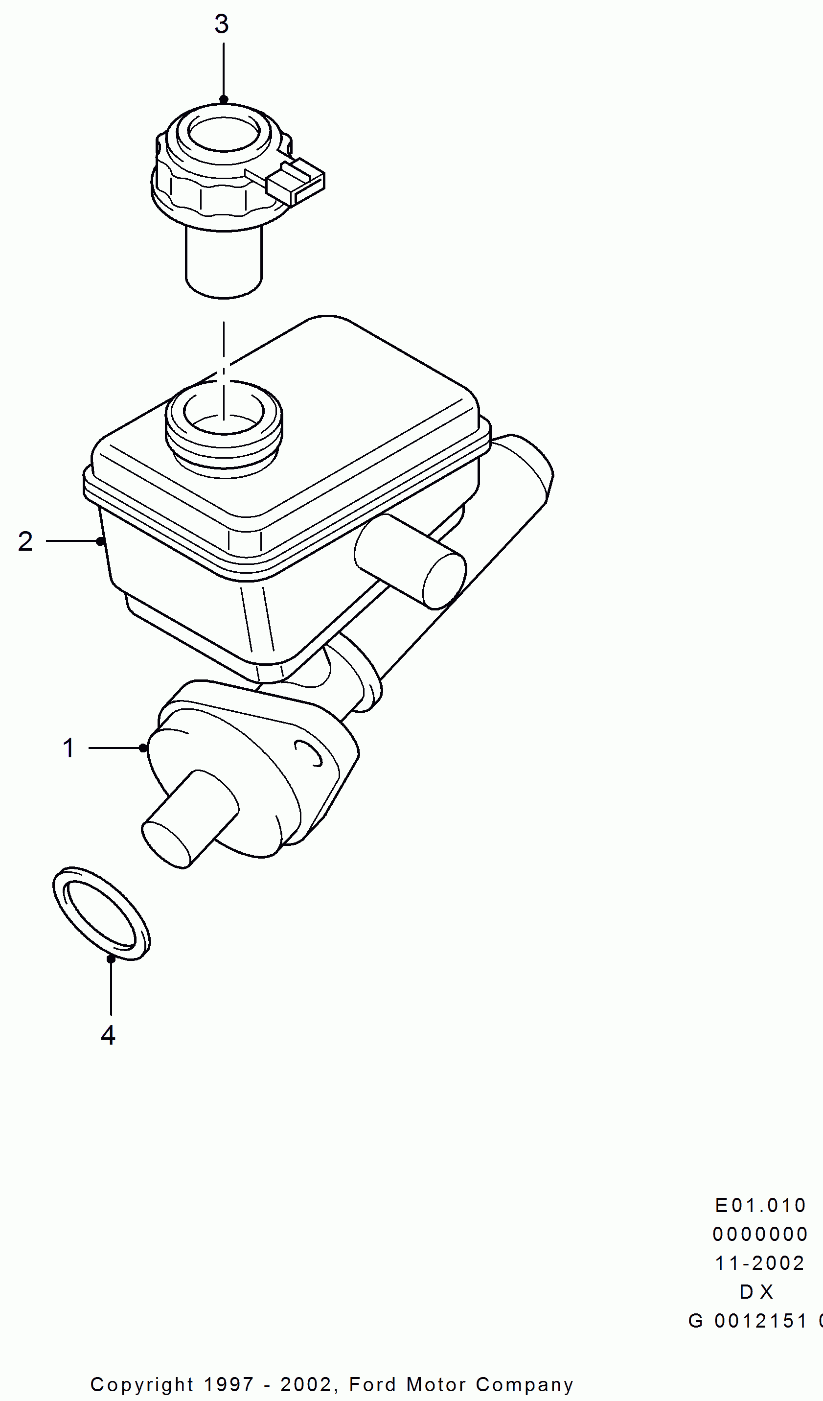 GEO 1015248 - Главный тормозной цилиндр autospares.lv