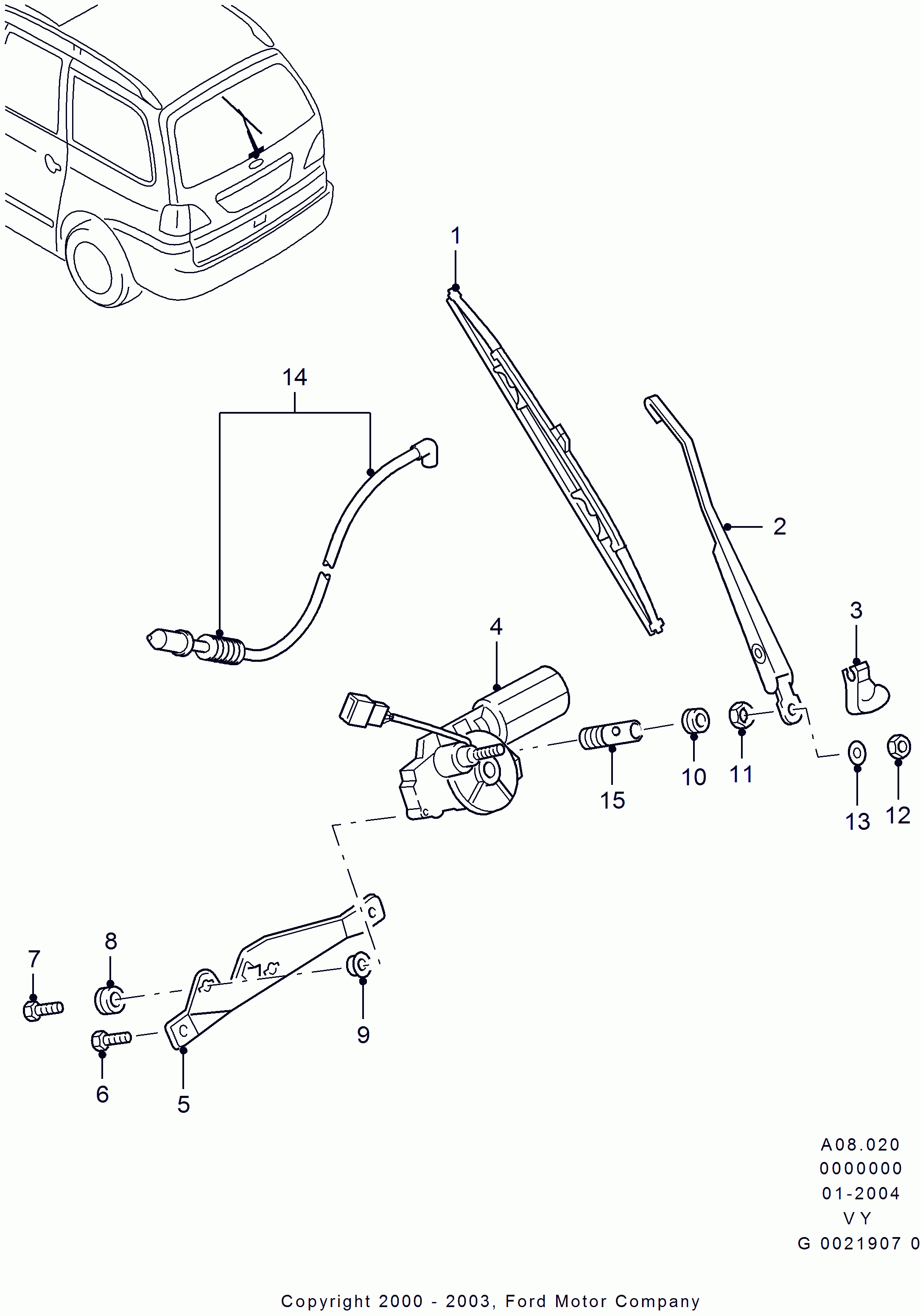 FORD 1714344 - Щетка стеклоочистителя autospares.lv