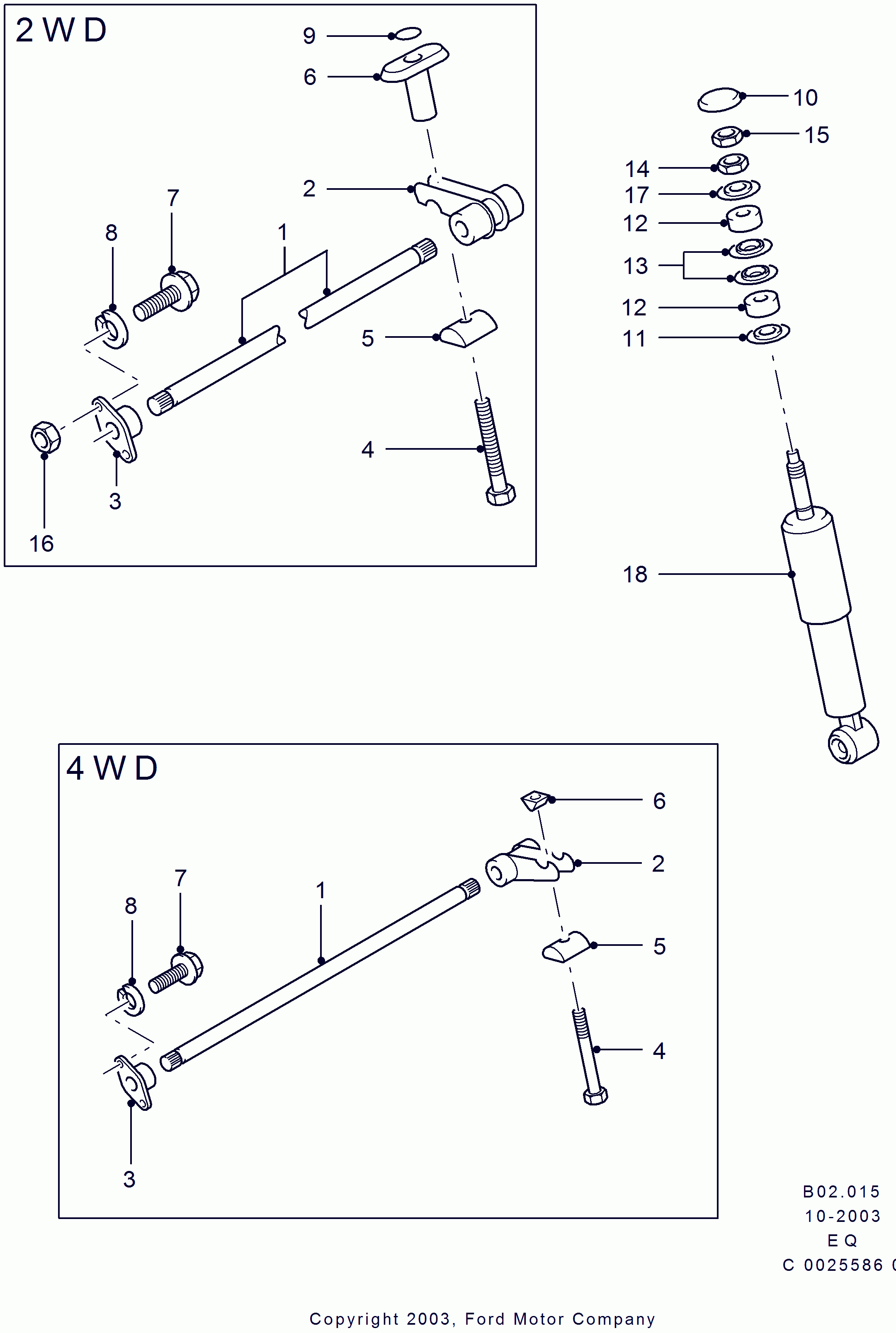 FORD USA 4511889 - Амортизатор autospares.lv