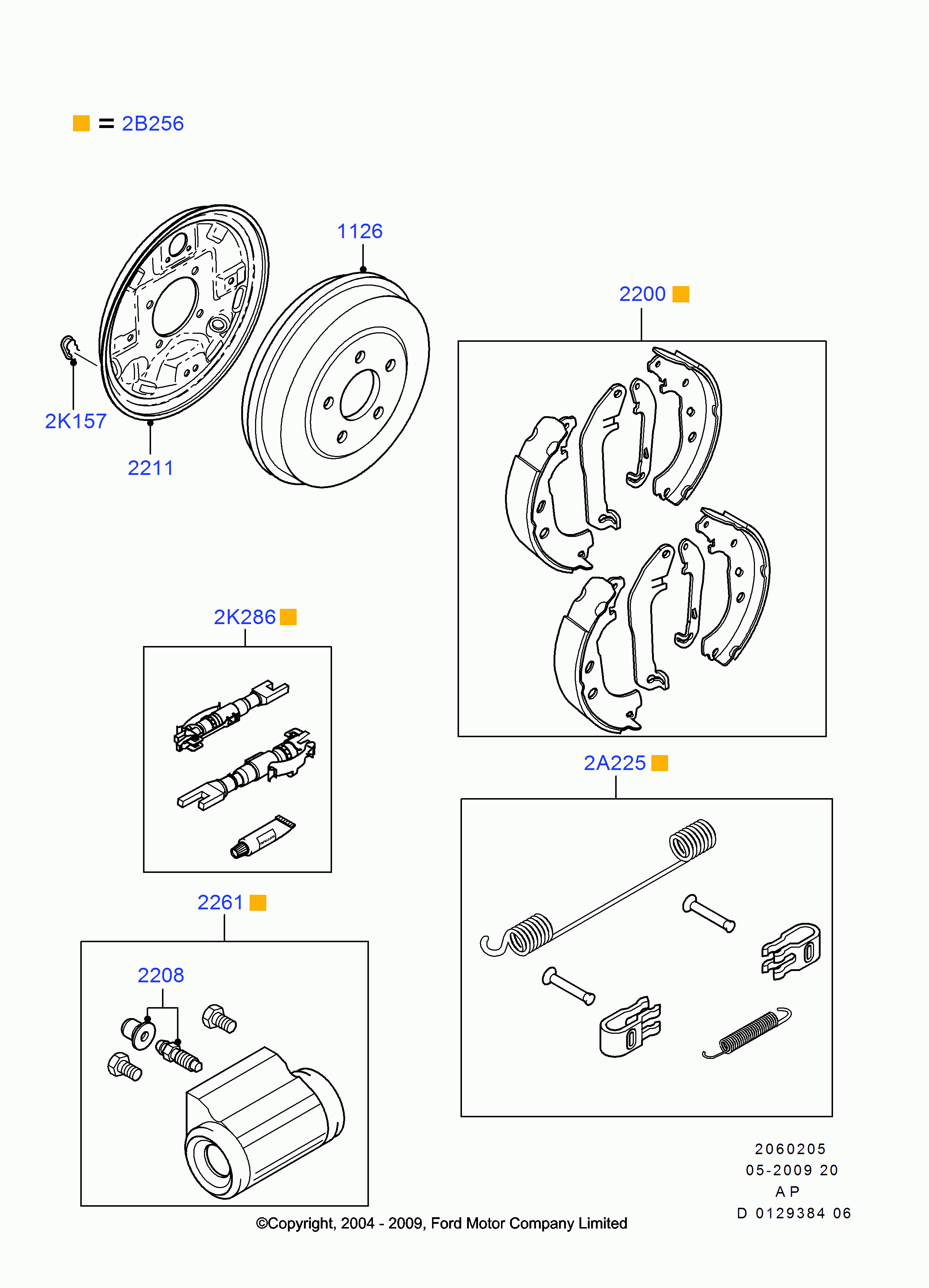 MAZDA 1385735 - Комплект тормозных колодок, барабанные autospares.lv