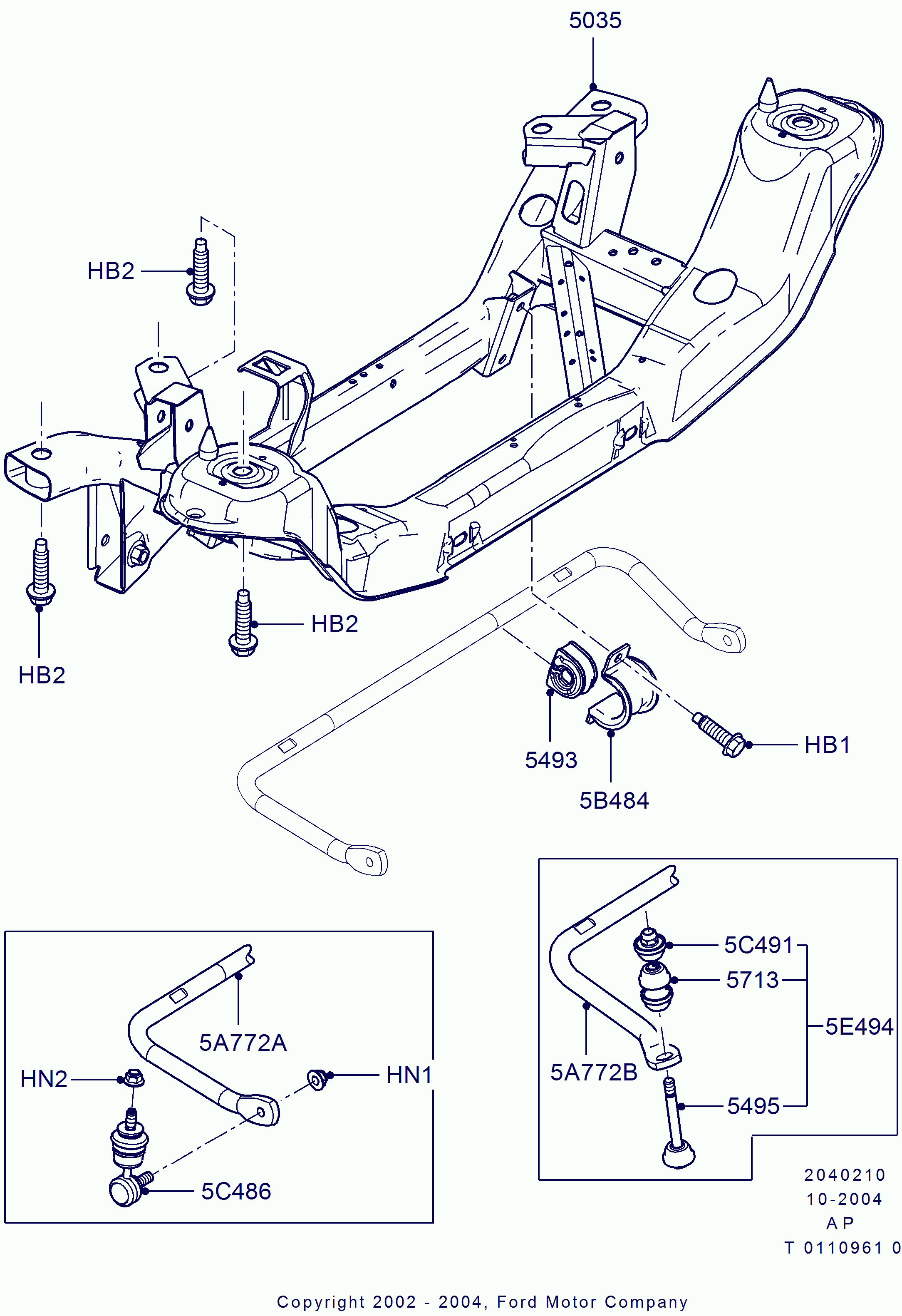 FORD 1734686 - Тяга / стойка, стабилизатор autospares.lv