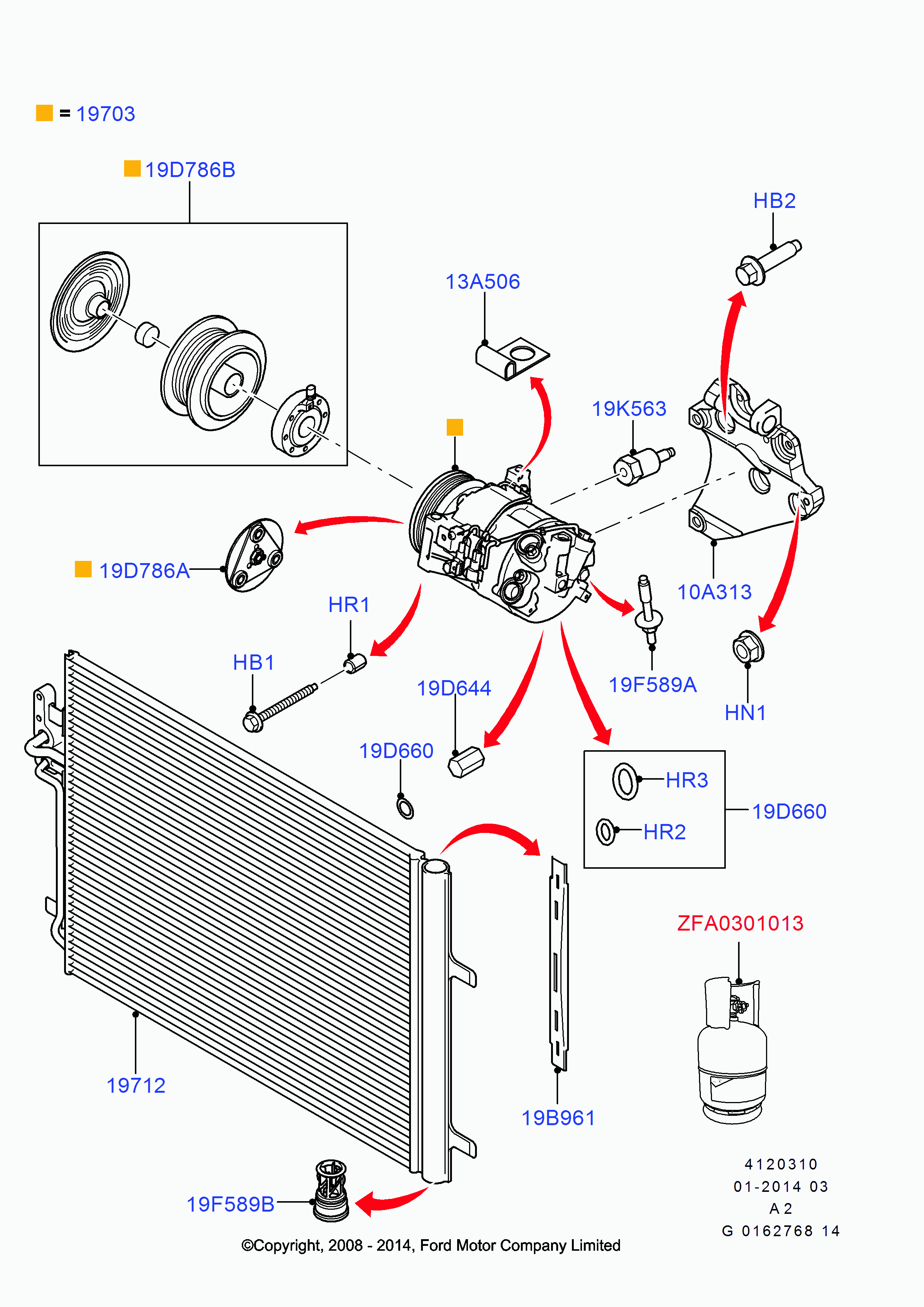 FORD 1745033 - Компрессор кондиционера autospares.lv