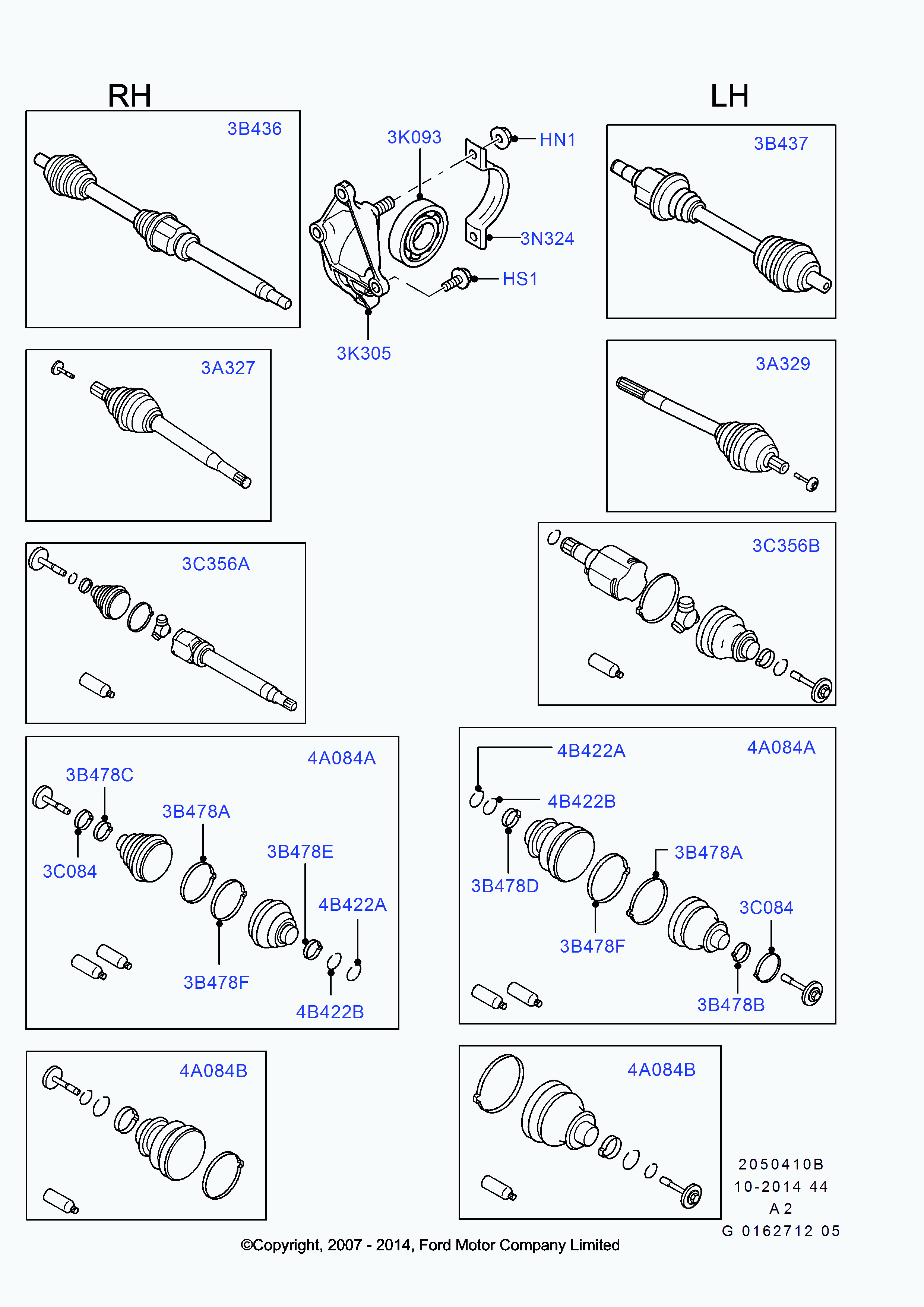 FORD 1788201 - Приводной вал autospares.lv